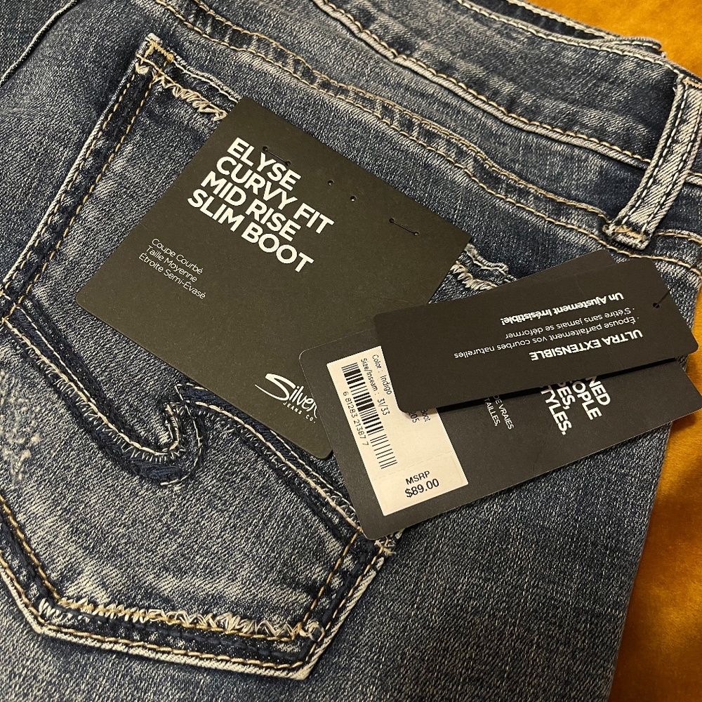 WOMEN SILVER JEANS (MEDIUM DARK WASH)